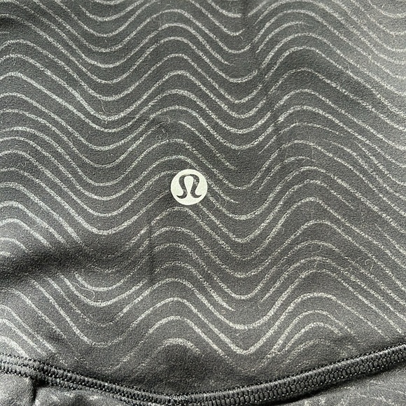 Lululemon Align High-Rise Pant Tight Leggings Nulu Aqueous Emboss Black Womens 6 - Picture 8 of 16